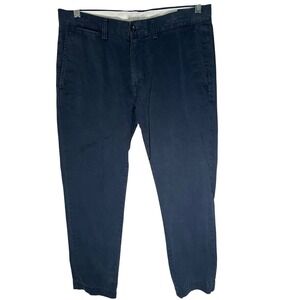Polo Ralph Lauren Mens Slim Fit Chino Pants Navy Blue Cotton 32x30 (Measured 29)